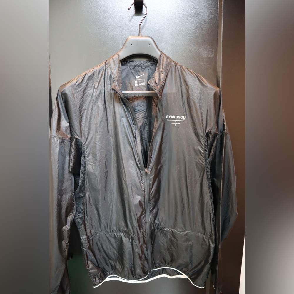 Nike Lab, Gyakusou Wind breaker light weight jacket, Black, Size Medium